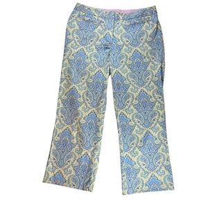 Lands' End Paisley Wide Leg Pants Size 6P
